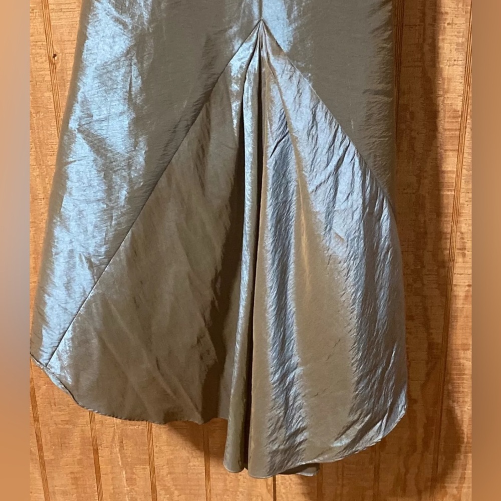 Flirt Prom Maggie Sottero P1112 Strapless Feminine Fit Flare Taffeta Gown size 8 - Picture 9 of 11